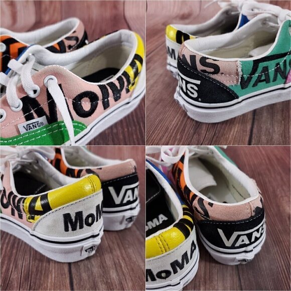 Vans MoMA Womens 6.5 Mens 5 Museum Of Modern Art Embroidered Shoes Sneakers - Picture 9 of 14